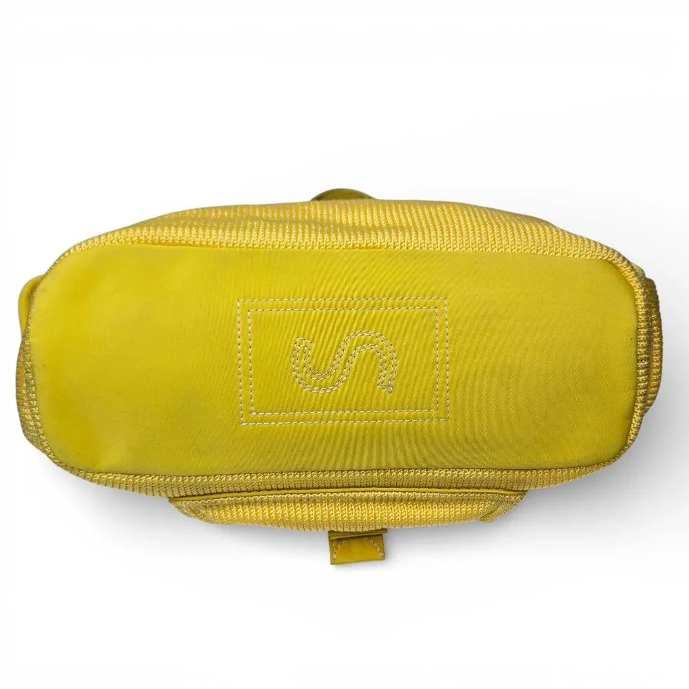 The Sak Belinda Knit Satchel Baguette Women Small Bright Yellow‎ Sporty Purse